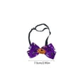 thumbnail image 4 of Halloween Bat Pumpkin Pet Bow Tie, Adjustable Bowtie with Glitter Pumpkin Ornament for Small Medium Dogs Cats, Holiday Costume Accessory for Halloween Party Trick Or Treat Pet Photo Dress Up, 4 of 6
