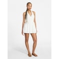 thumbnail image 2 of No Boundaries Smocked Cotton Halter Mini Dress, Women's XXS-XXL, 2 of 5