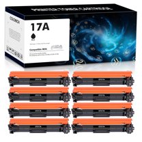 Colorich Compatible Toner Cartridge WITH CHIP for HP 17A CF217A for HP Laserjet Pro M102w M102a, MFP M130nw M130fw M130fn M130a Printer (Black, 8-Pack )