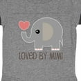 thumbnail image 3 of Inktastic Loved by My Mimi Grandchild Boys or Girls Baby Bodysuit, 3 of 4