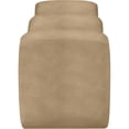 thumbnail image 4 of Pemberly Row Contemporary Soft Tan Vegan Leather Bench - 56.5"W x 18"D x 19"H, 4 of 11