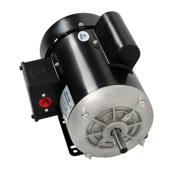 ALL-CARB 1750RPM 1 HP Electric Motor Farm Duty Single Phase Motor 115V/230V 13.6/6.8A 56 Frame CW/CCW
