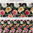 thumbnail image 2 of Soimoi Black Cotton Voile Fabric Leaves & Floral Watercolor Print Sewing Fabric BTY 42 Inch Wide, 2 of 7