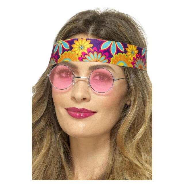 Smiffys Lunettes de Soleil Déguisement Hippie pour Adulte