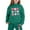 Green, variant on Hwmodou Toddler Girls Outfit Sets Kids Girl Boy Long Sleeve Letter Printed Lightweight Hoodie Sweatshirts And Long Pants Set Outfit,2-Piece,Size 2-13Y