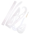 thumbnail image 2 of Weiweiguan 1 Set Multi-function Clothing Sample Cutting Ruler Clothing Proofing Ruler, 2 of 6
