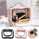 thumbnail image 1 of Neceser de Viaje para Mujer, Neceser de Maquillaje, Organizador Portátil de Cosméticos, Bolsa de Cuero de Gran Capacidad para Maquillaje, Joyas y Artículos de Tocador, Elegante Apertura con Cremaller, 1 of 7