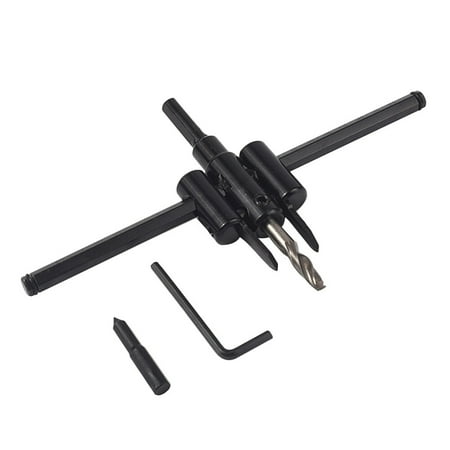 

Weijiyouyu 30-120MM Adjustable Alloy Woodworking Drill Bit Reaming Equipment Gypsum Board Audio Downlight Hole Opener(Random Color)