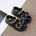 thumbnail image 2 of Otqutp Baby Lightweight Shoes&nbsp;Girls Leather Shoes Dress Shoes Princess Shoes Bow Shiny Pearl Fairy Shoes For Toddler Girls, 2 of 8