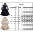 thumbnail image 3 of Vestido de fiesta de noche con bola Rockabilly vintage de manga larga de malla para mujer-e, 3 of 3