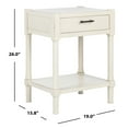 thumbnail image 5 of SAFAVIEH Filbert Solid Rustic 1 Drawer Accent Table, Distressed White, 5 of 7