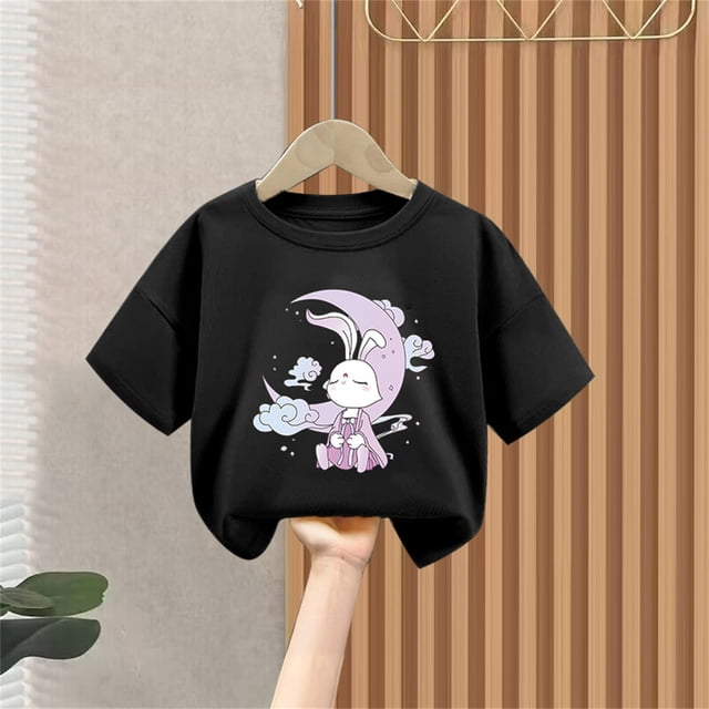 Cowsor Children's Printed Short Sleeve T-Shirt – Perfect for Summer (Sizes 90-150)