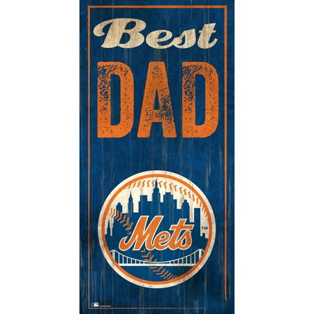 New York Mets 6'' x 12'' Best Dad Sign - No Size
