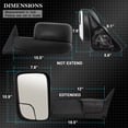 thumbnail image 7 of AKKON - For 94-01 Dodge Ram Pickup Truck Extendable Towing Manual Mirrors Driver Left Side Replacement, 7 of 7