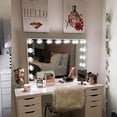thumbnail image 4 of Impressions Vanity Hollywood Glow Pro Tabletop LED Makeup Mirror with Detachable Base (Shimmery Silver), 4 of 17