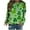 Green, variant on WXLWZYWL Trendy Sweatshirts For Women 2023 Women Classic St. Patrick Print Crewneck Long Sleeve Loose Sweatshirt Tops