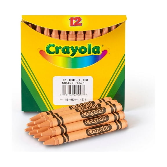 Crayola Peach Bulk Crayons, 12 Count, 1 Pack of 10 Piece