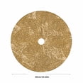thumbnail image 3 of Dark Gold Christmas Tree Skirt, CXALSSY 24 inches Round Christmas Tree Skirt for XMAS Party Christmas Tree Decoration, 3 of 6