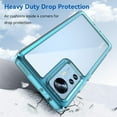 thumbnail image 5 of Case for Xiaomi Mi 12 Phone Case Slim Dropproof [Defend from Drop/Scratch/Slip/Fingerprint] Clear Acrylic Hard Back Soft TPU Bumper Hybrid Phone Cover for Xiaomi Mi 12-Crystal Blue, 5 of 16