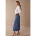 thumbnail image 2 of Jessica London Women's Plus Size Classic Cotton Denim Midi Skirt Pockets Long Jean Skirt, 2 of 4