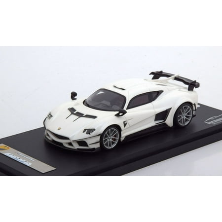 2016 Mazzanti Evantra 1000 Cavalli in Pearl White in 1:43 Scale by Tecnomodel
