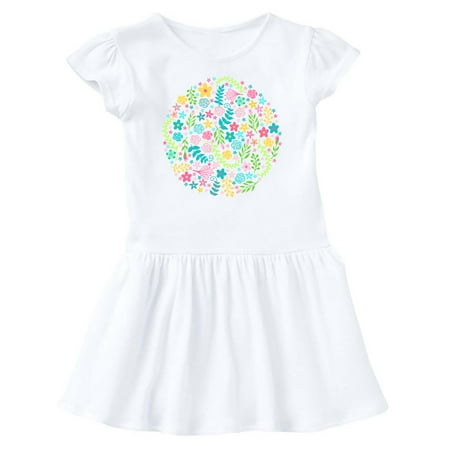 

Inktastic Circle of Flowers Gift Baby Girl Dress