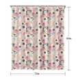 thumbnail image 5 of Pioneer Flower Floral Print Pattern Shower Curtain 72"x84" ,Bathroom Decorative Shower Curtains Set with 12 Hooks,Modern Waterproof Washable Shower Curtain, 5 of 6