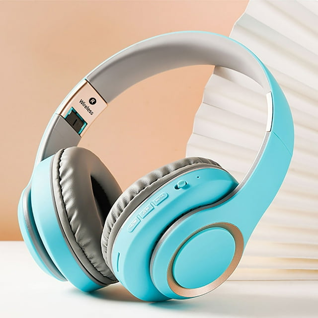 Meitianfacai Over-Ear Headset, Headphones, Foldable Extendable Lightweight, Memory Sponge Comfortable to Wear, Hifi Stereo Sound, Super Long Battery Life
