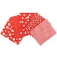 thumbnail image 3 of Threadart Exclusive 5 Fabric Bundles - Red Confetti Brights Collection 100% Cotton - Premium 100% Cotton Quilting Fabric - No Duplicates - Full Size 18"x21" - Red, 3 of 9