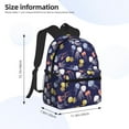 thumbnail image 2 of Fuzoiu Colorful Jellyfish Print School Backpack for Teens,Large Bookbag,Lightweight Laptop Bag for Travel, Work, School & Outdoor Adventures, 2 of 6