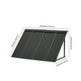 thumbnail image 2 of KFFKFF Fixed Metal Awning 44 x 24 in, Window and Door Canopy, Durable Steel Frame for Exterior Rain, Snow, and Sunlight Protection, Ideal for Entrances, Windows, Porches, and Balconies, 2 of 9