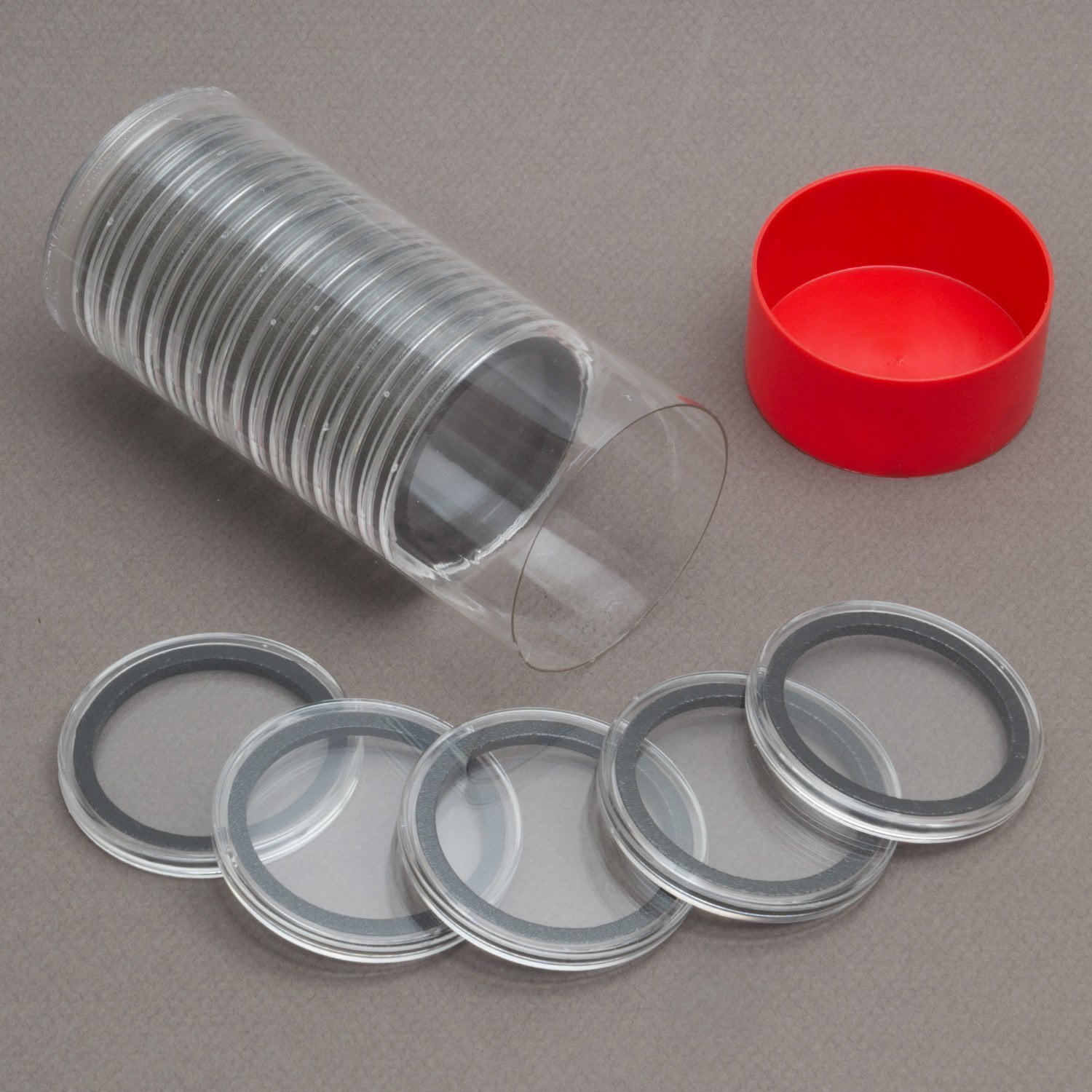1 20 Black Ring 34mm Air-tite Coin Holder Capsules for 1//2oz Silver Maple Leafs Airtite Coin Holder Storage Container /&