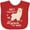 Red, variant on Inktastic Gigi's You Say Alpaca My Bags Boys or Girls Baby Bib