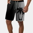 thumbnail image 2 of BOOMNY Mens Shorts Casual Hawaiian Coconut Tree Printed Elastic Waist Drawstring Beach Shorts For Man Soft Loose Fit Summer Workout Shorts Leisure Mens Dailywear, 2 of 5