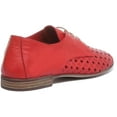 thumbnail image 3 of JUSTINREESS Alexandra Women's Woven Lace Up Soft Shoes In Red Size 5, 3 of 6