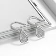 thumbnail image 2 of Teardrop Dangle Hook Earrings for Women Pave Cz Sterling Silver Ginger Lyne Collection, 2 of 5