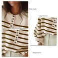 thumbnail image 4 of Suéter a rayas para mujer,Top tipo jersey a rayas para mujer Top tipo jersey para mujer Top tipo jersey a rayas para mujer Ultra Responsive, 4 of 5