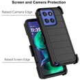 thumbnail image 4 of For Motorola Moto G Stylus 5G 2025 Case,Takfox Holster Phone Case with Built-in Screen Protector Swivel Belt Clip [3 Layers] Heavy Duty Full Body Protection Shockproof Kickstand Cover- Black, 4 of 9