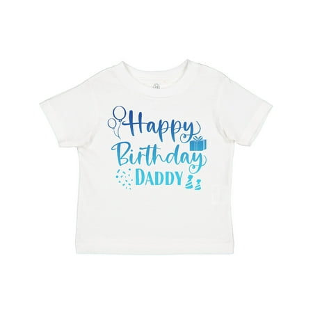 

Inktastic Blue Happy Birthday Daddy Gift Toddler Boy or Toddler Girl T-Shirt