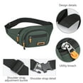 thumbnail image 5 of Miogawg Waist Pack Bag, Fanny Pack For Women Men, Waterproof Hip Bum Bag With Adjustable Strap For Outdoors Workout Traveling Casual Running Hiking Cycling, 5 of 6