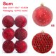 thumbnail image 2 of 12 piezas de bolas de Navidad de 8 cm, bolas de espuma con lentejuelas brillantes, irrompibles, para colgar en árboles de Navidad, bodas, fiestas, fiestas navideñas, 2 of 5