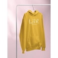 thumbnail image 3 of Life Is Beggining Daisies Hoodie Women -Image by Shutterstock, Female x-Large, 3 of 4