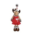 thumbnail image 2 of Figura navideña,Figura decorativa portátil de reno navideño,Figura Muñeca Cómoda Escultura Divertida Vacaciones,Adorno colgante navideño hecho a mano,ligero,para fiestas,Decoración Mujer, 2 of 9