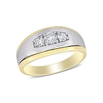 Everly Men's Sapphire 10k Yellow Gold Wedding Ring