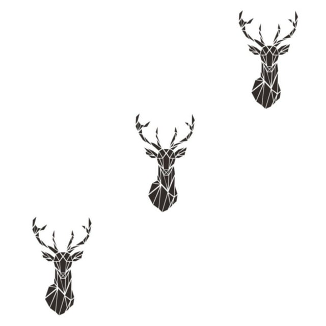 mmirethe Acrylic 3D Mirror Wall Stickers For Decorative Touch Multifunctional black S 3Set