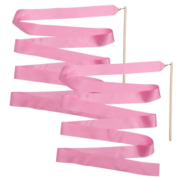 CTIRCHIU 2-Piece Ribbon Sticks Set for Kids Gymnastics Training Equipment and Rhythmic Gymnastics Practice