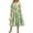 Green White Floral, variant on Zeagoo Womens Plus Size Short Sleeve Dress Summer Midi Casual Tiered V-Neck Aline Flowy Loose Dresses with Pockets