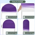 thumbnail image 5 of Arch Covers, Purple Waves Arch Covers Stretchy Backdrop 6.6'x3.3', Ombre Abstract Art Gradient Modern Spandex Fitted Round Top Chiara Arches Backdrop Cover for Wedding Party Birthday Banquet, 5 of 9