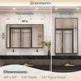 thumbnail image 4 of Keonjinn Black Framed Mirror for Bathroom 48 x 30 inch Large Rectangular Matte Black Vanity Mirror, Modern Wall Mounted Home Decor, 4 of 7
