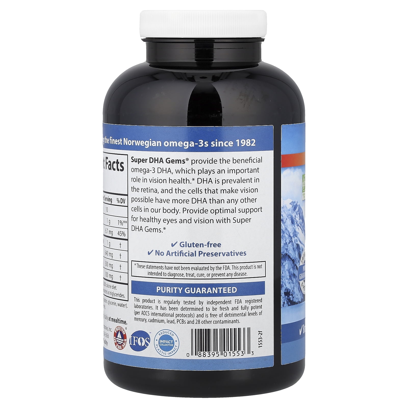 Carlson Labs - Super DHA Gems 500 mg. - 240 Softgels